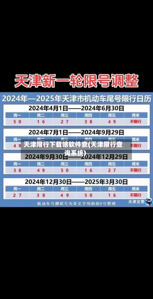 天津限行下载啥软件查(天津限行查询系统)