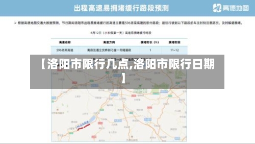 【洛阳市限行几点,洛阳市限行日期】