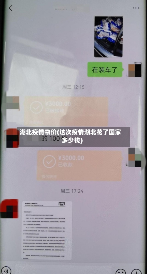 湖北疫情物价(这次疫情湖北花了国家多少钱)