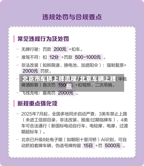 北京市车辆上牌流程/北京车辆上牌照