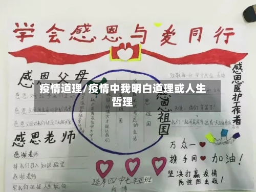 疫情道理/疫情中我明白道理或人生哲理