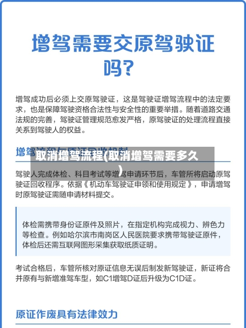 取消增驾流程(取消增驾需要多久)