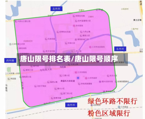 唐山限号排名表/唐山限号顺序