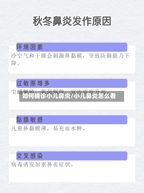 如何确诊小儿鼻炎/小儿鼻炎怎么看