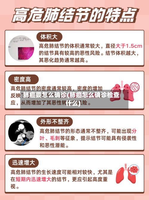 肺癌要怎么确诊(肺癌怎么确诊检查什么)