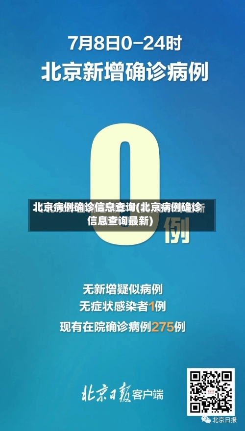 北京病例确诊信息查询(北京病例确诊信息查询最新)
