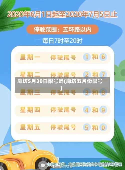 廊坊5月30日限号吗(廊坊五月份限号)