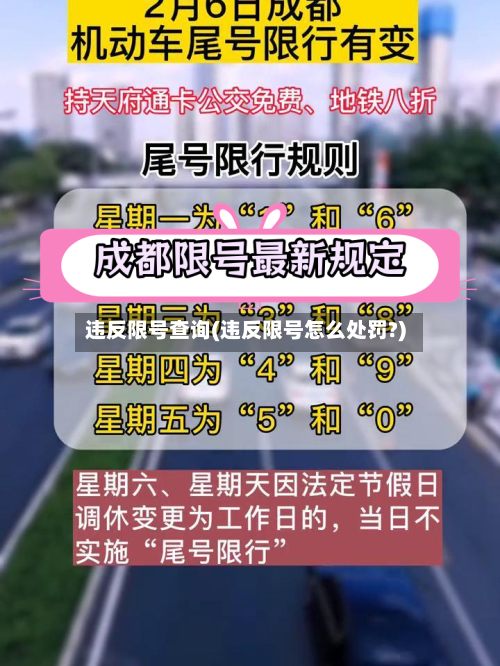 违反限号查询(违反限号怎么处罚?)