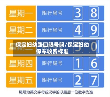 保定妇幼路口限号吗/保定妇幼停车收费标准