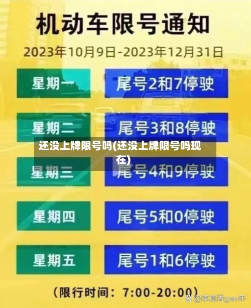还没上牌限号吗(还没上牌限号吗现在)