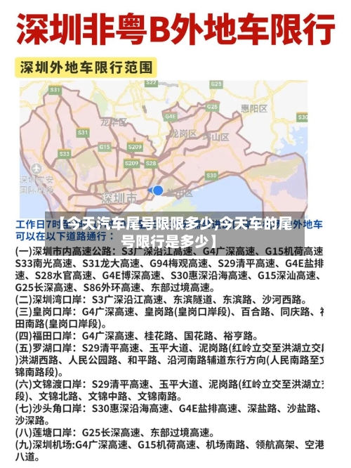 【今天汽车尾号限限多少,今天车的尾号限行是多少】