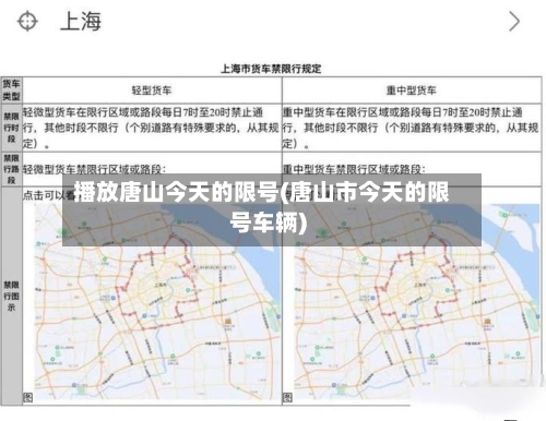 播放唐山今天的限号(唐山市今天的限号车辆)