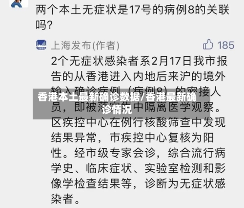 香港本土最新确诊数据/香港最新确诊情况