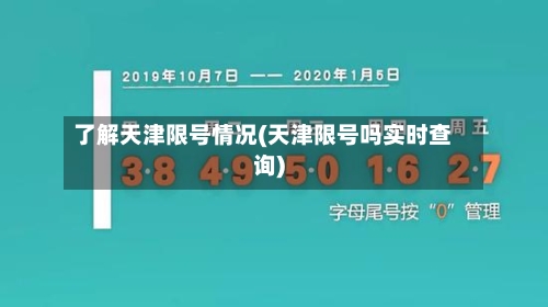 了解天津限号情况(天津限号吗实时查询)