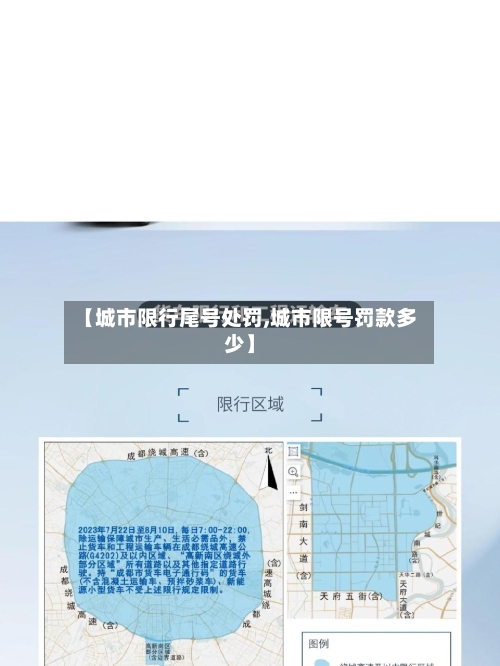 【城市限行尾号处罚,城市限号罚款多少】