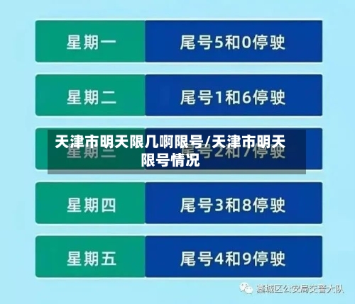天津市明天限几啊限号/天津市明天限号情况