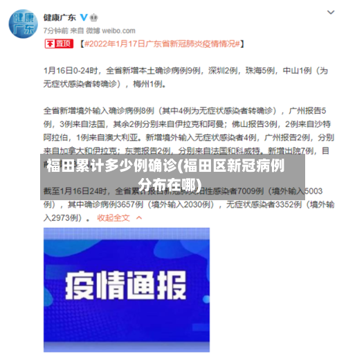 福田累计多少例确诊(福田区新冠病例分布在哪)