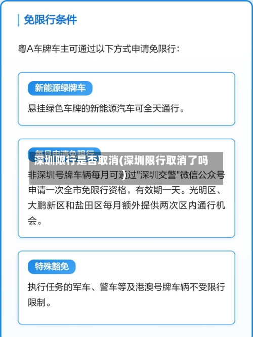 深圳限行是否取消(深圳限行取消了吗)