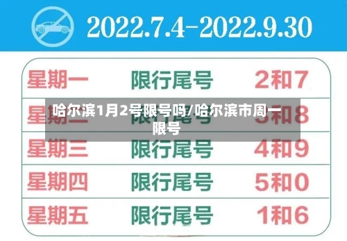 哈尔滨1月2号限号吗/哈尔滨市周一限号