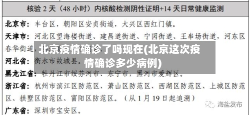北京疫情确诊了吗现在(北京这次疫情确诊多少病例)