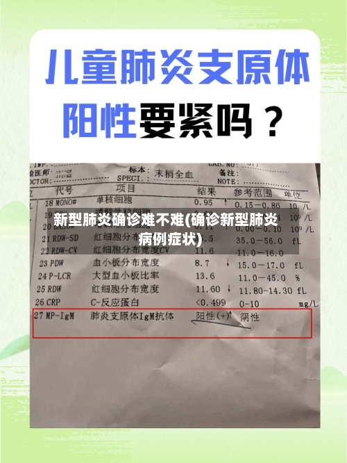 新型肺炎确诊难不难(确诊新型肺炎病例症状)