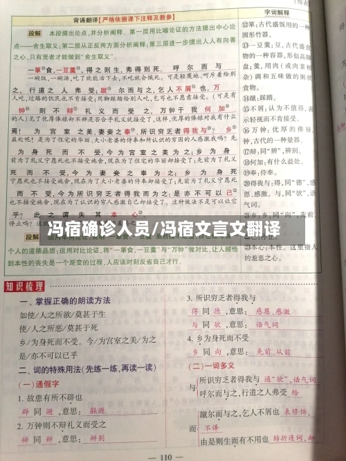 冯宿确诊人员/冯宿文言文翻译