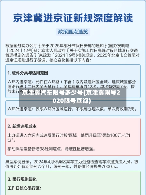 京津冀汽车限号多少号(京津冀限号2020限号查询)