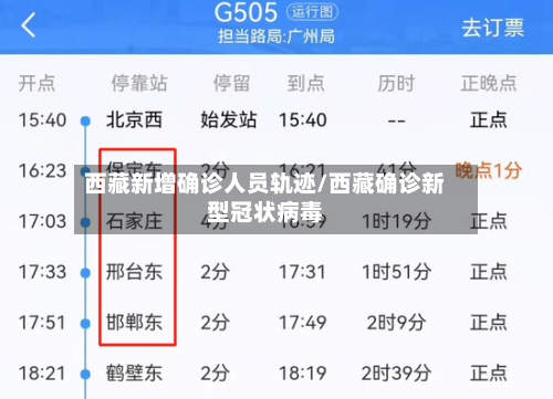 西藏新增确诊人员轨迹/西藏确诊新型冠状病毒