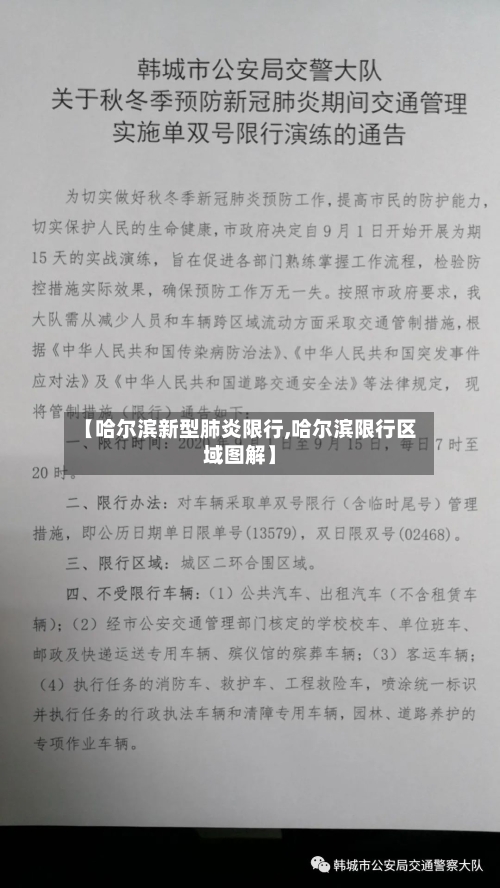【哈尔滨新型肺炎限行,哈尔滨限行区域图解】