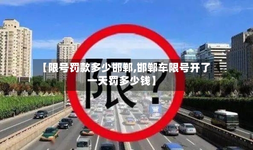 【限号罚款多少邯郸,邯郸车限号开了一天罚多少钱】