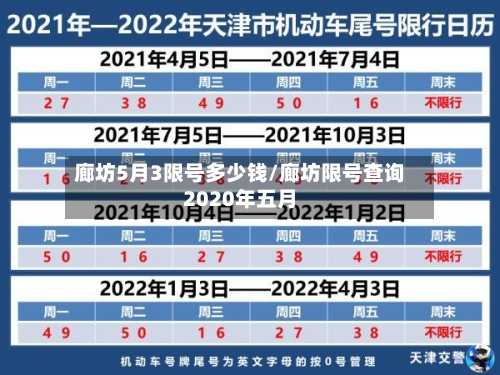 廊坊5月3限号多少钱/廊坊限号查询2020年五月