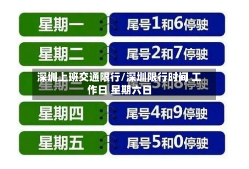 深圳上班交通限行/深圳限行时间 工作日 星期六日