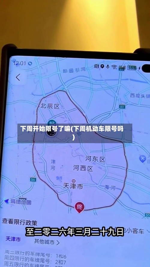下周开始限号了嘛(下周机动车限号吗)