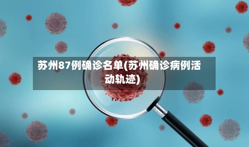 苏州87例确诊名单(苏州确诊病例活动轨迹)