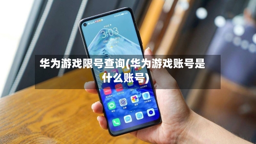 华为游戏限号查询(华为游戏账号是什么账号)