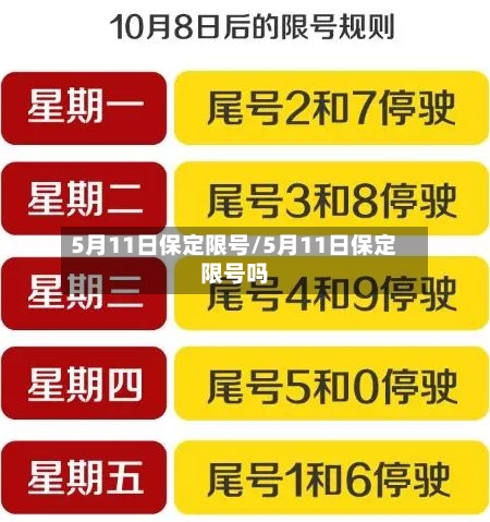5月11日保定限号/5月11日保定限号吗