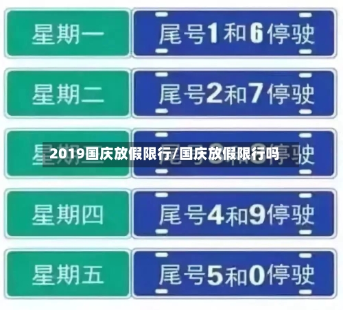 2019国庆放假限行/国庆放假限行吗