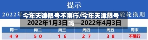 今年天津限号不限行/今年天津限号吗