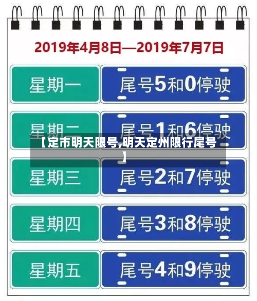 【定市明天限号,明天定州限行尾号】
