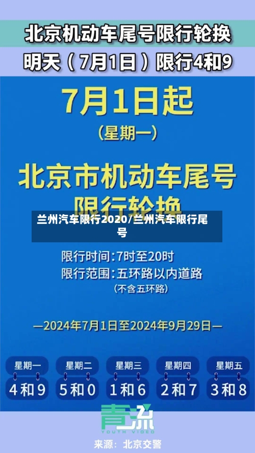 兰州汽车限行2020/兰州汽车限行尾号