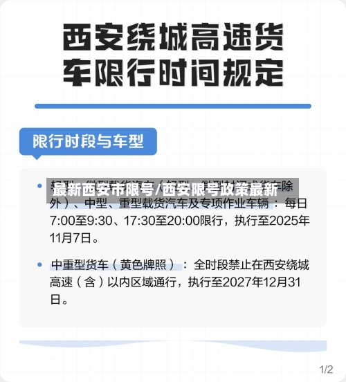 最新西安市限号/西安限号政策最新