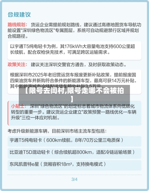【限号去闫村,限号走哪不会被拍】