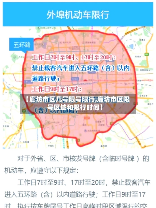 【廊坊市区几号限号限行,廊坊市区限号区域和限行时间】
