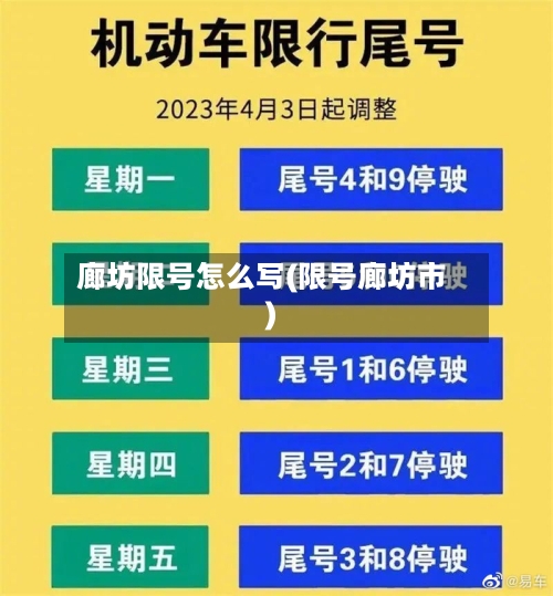 廊坊限号怎么写(限号廊坊市)