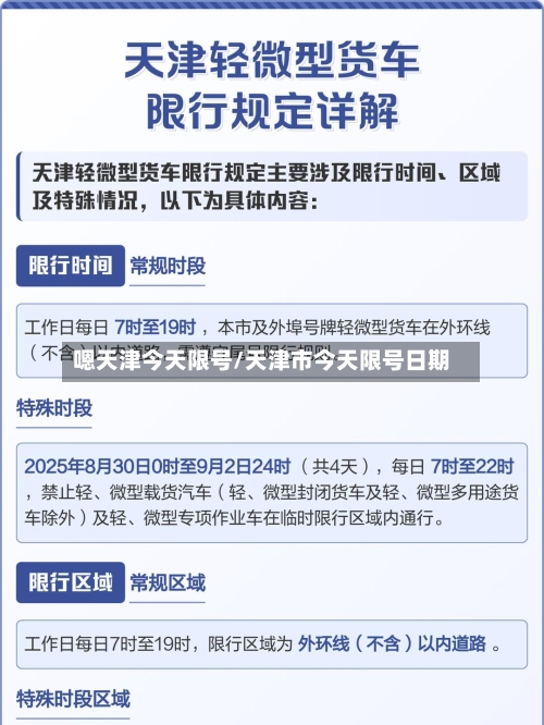 嗯天津今天限号/天津市今天限号日期