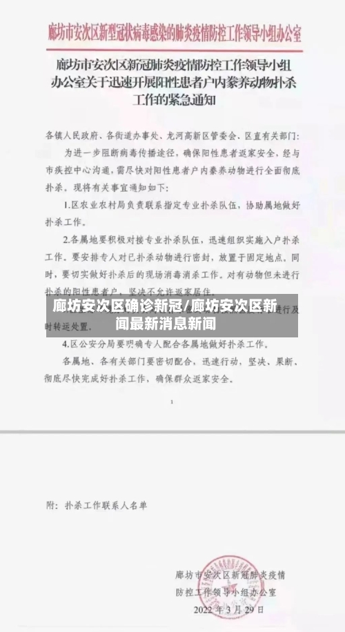 廊坊安次区确诊新冠/廊坊安次区新闻最新消息新闻