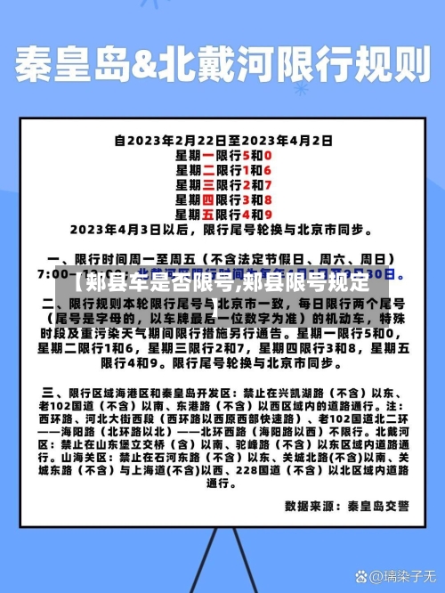 【郏县车是否限号,郏县限号规定】