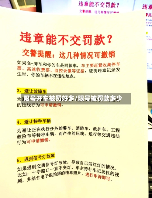 限号开车被罚好多/限号被罚款多少
