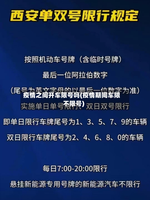 疫情之间开车限号吗(疫情期间车限不限号)