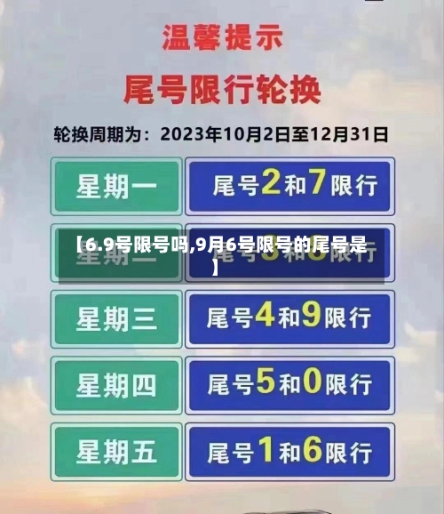 【6.9号限号吗,9月6号限号的尾号是】